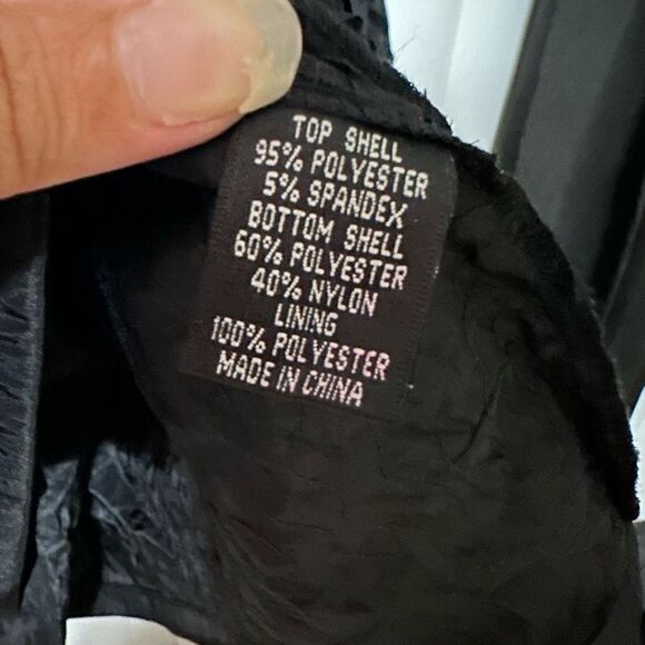 Adrianna Papell black formal midi v-neck formal dress, fit & flare , zippered ba - Picture 13 of 13